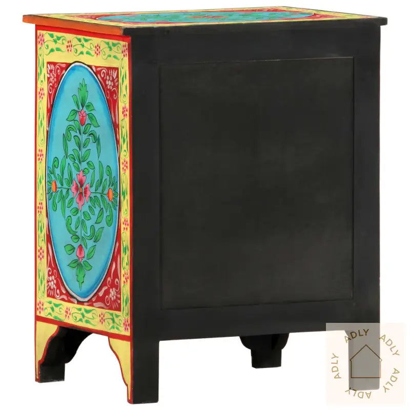 Håndmalt Nattbord 40X30X50 Cm Heltre Mango