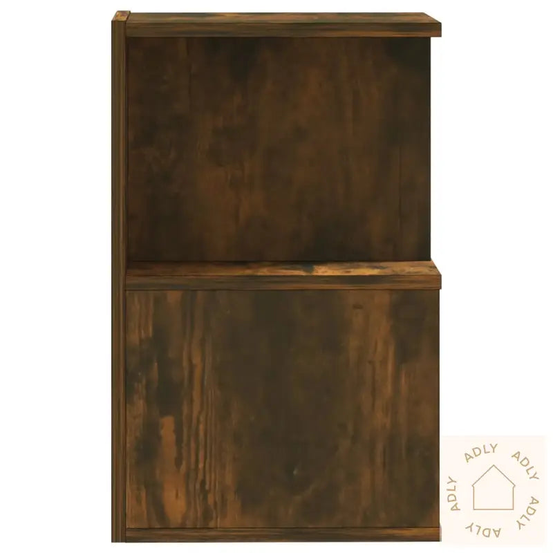 Nattbord 2 Stk Røkt Eik 35X35X55 Cm Konstruert Tre