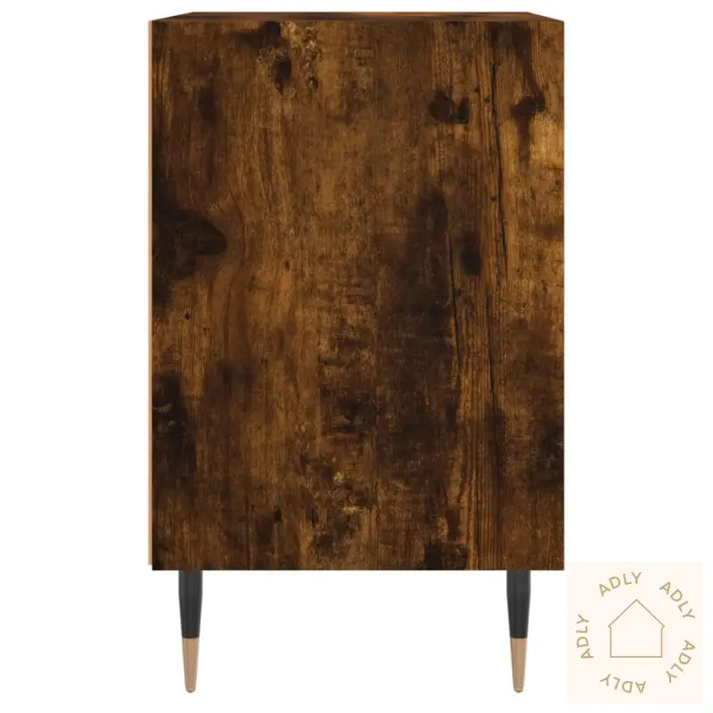 Nattbord 2 Stk Røkt Eik 40X30X50 Cm Konstruert Tre