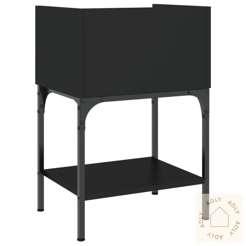 Nattbord 2 Stk Svart 40,5X31X60 Cm Konstruert Tre