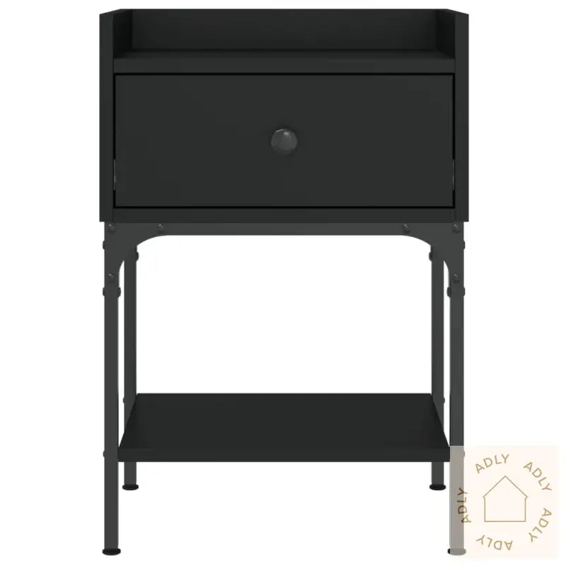 Nattbord 2 Stk Svart 40,5X31X60 Cm Konstruert Tre