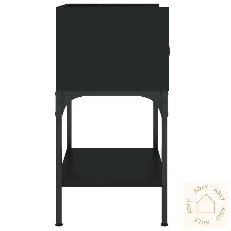 Nattbord 2 Stk Svart 40,5X31X60 Cm Konstruert Tre