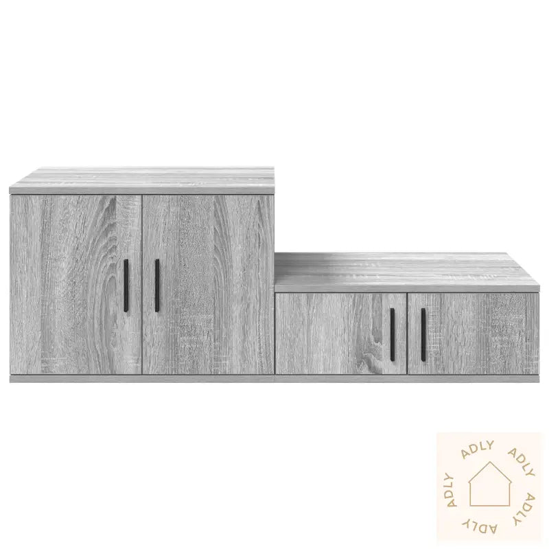 Oppbevaringsskap Grå Sonoma 108X41X40 Cm Konstruert Tre