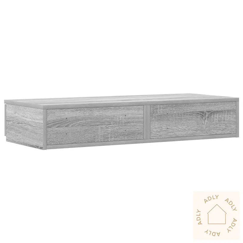 Sengeskuffer Grå Sonoma 75X36,5X16,5 Cm Laget Av Tre