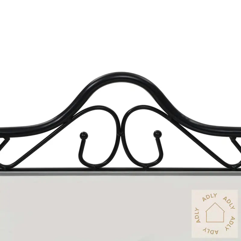 Nattbord Stål Og Herdet Glass 45X30,5X60 Cm Svart