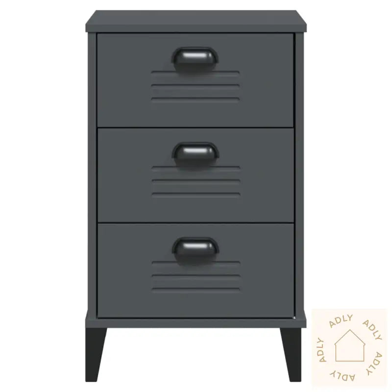 Nattbord Viken Antrasitt Konstruert Tre