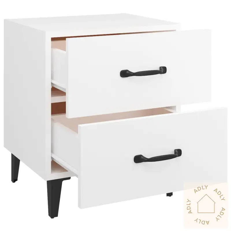 Nattbord Hvit 40X35X47,5 Cm