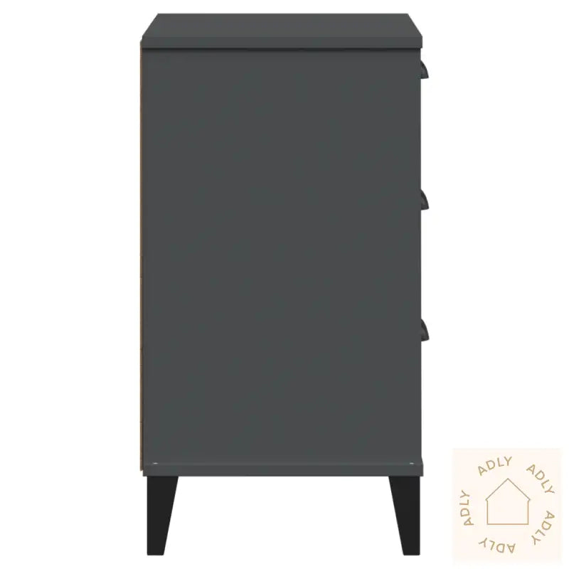 Nattbord Viken Antrasitt Konstruert Tre