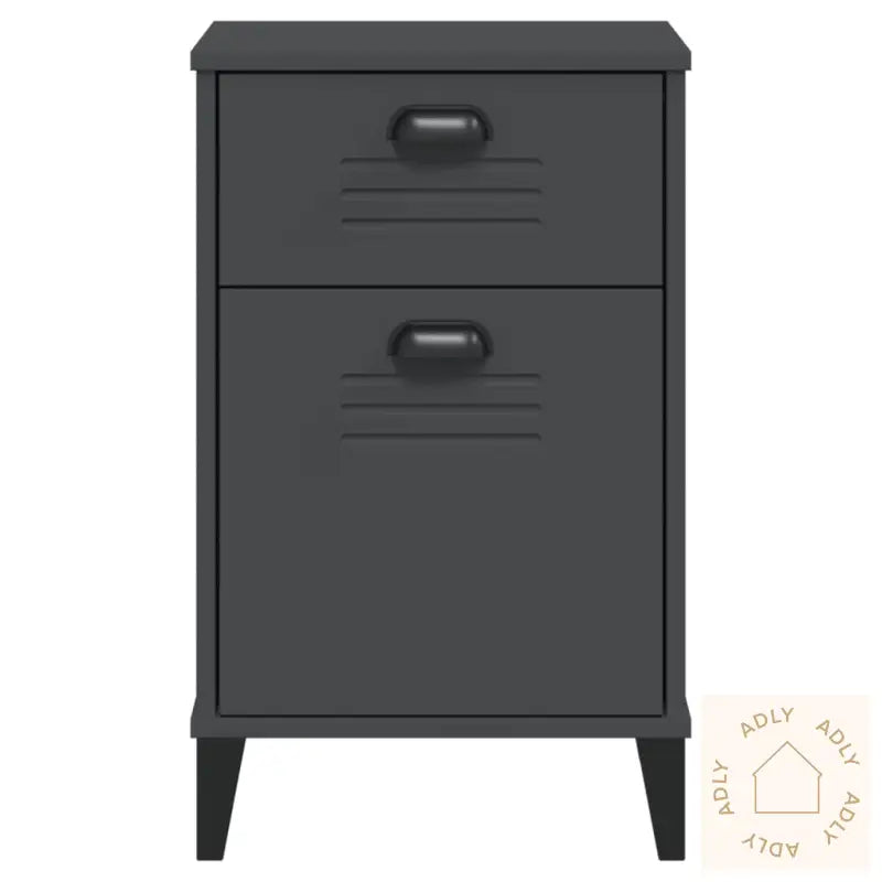 Nattbord Viken Antrasitt Konstruert Tre