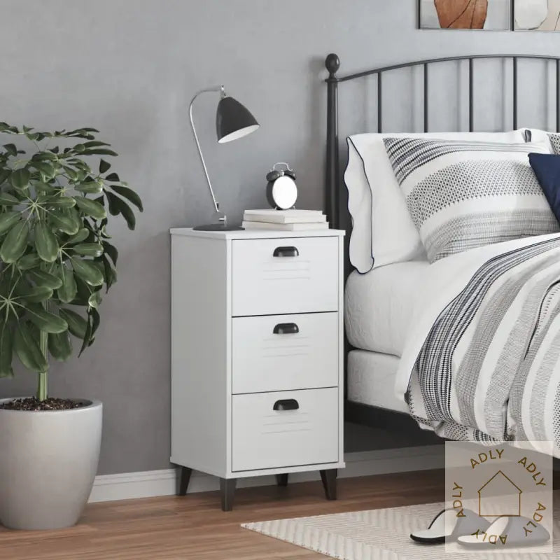 Nattbord Viken Hvit Konstruert Tre