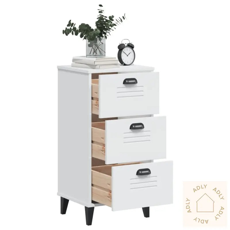 Nattbord Viken Hvit Konstruert Tre