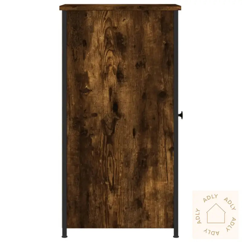 Nattbord Røkt Eik 32X42X80 Cm Konstruert Tre