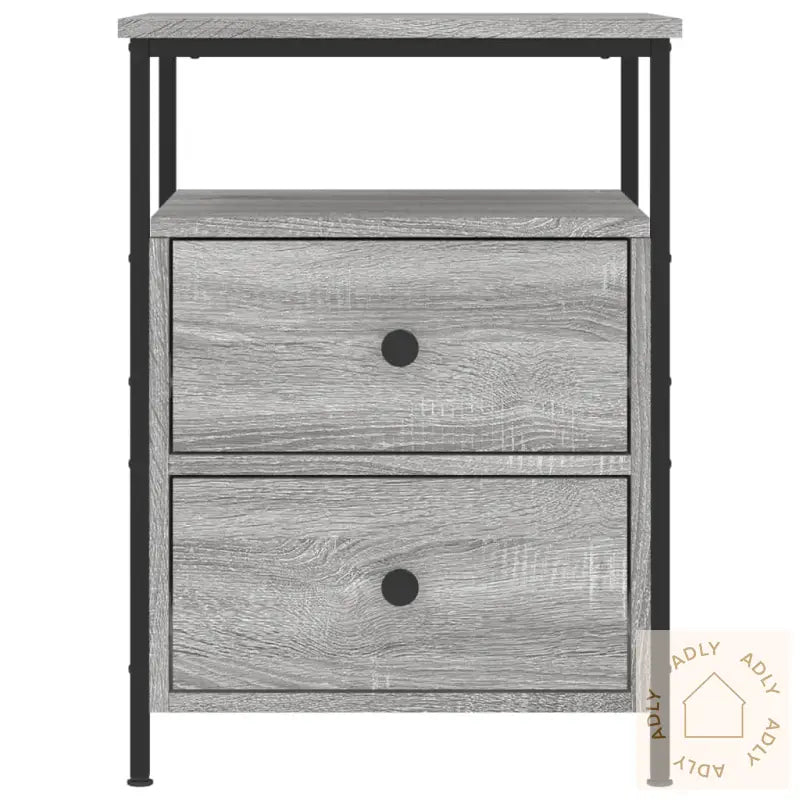 Nattbord Grå Sonoma 44X45X60 Cm Konstruert Tre