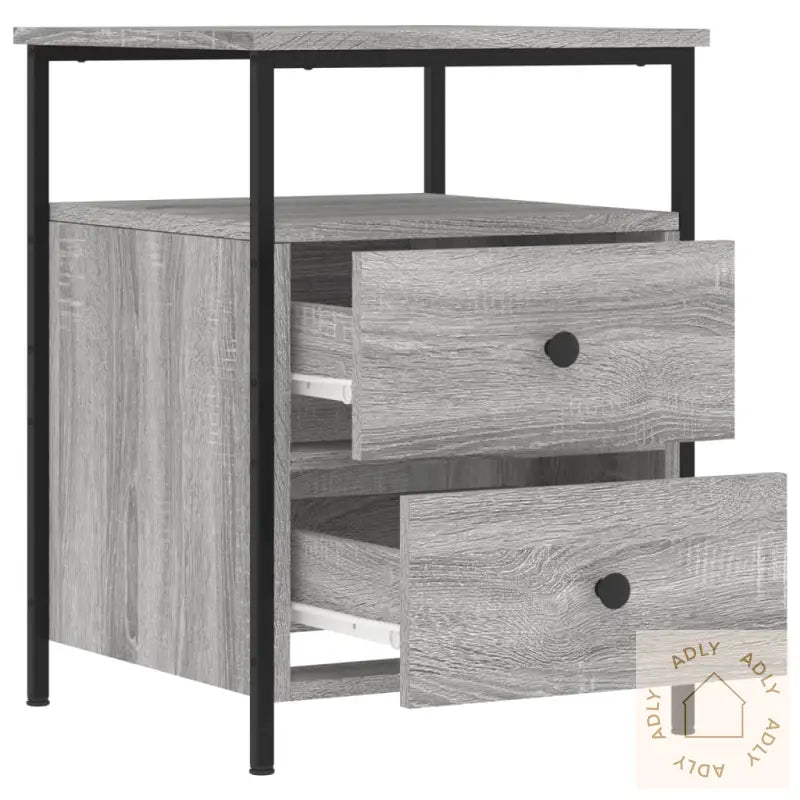 Nattbord Grå Sonoma 44X45X60 Cm Konstruert Tre