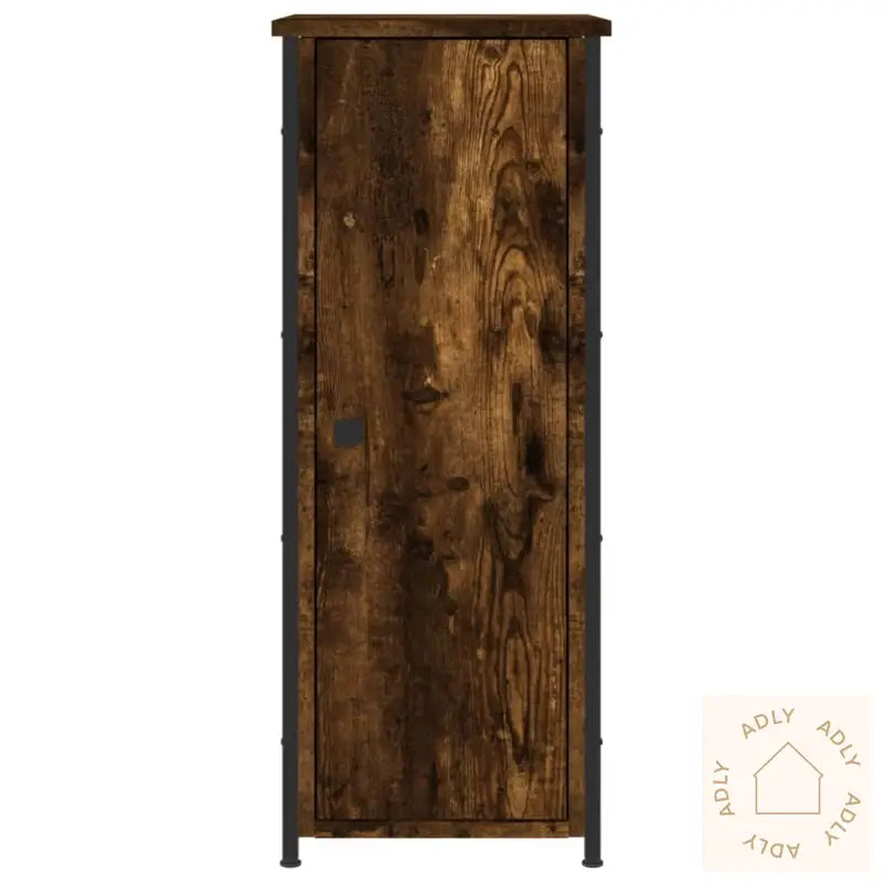 Nattbord Røkt Eik 32X42X80 Cm Konstruert Tre