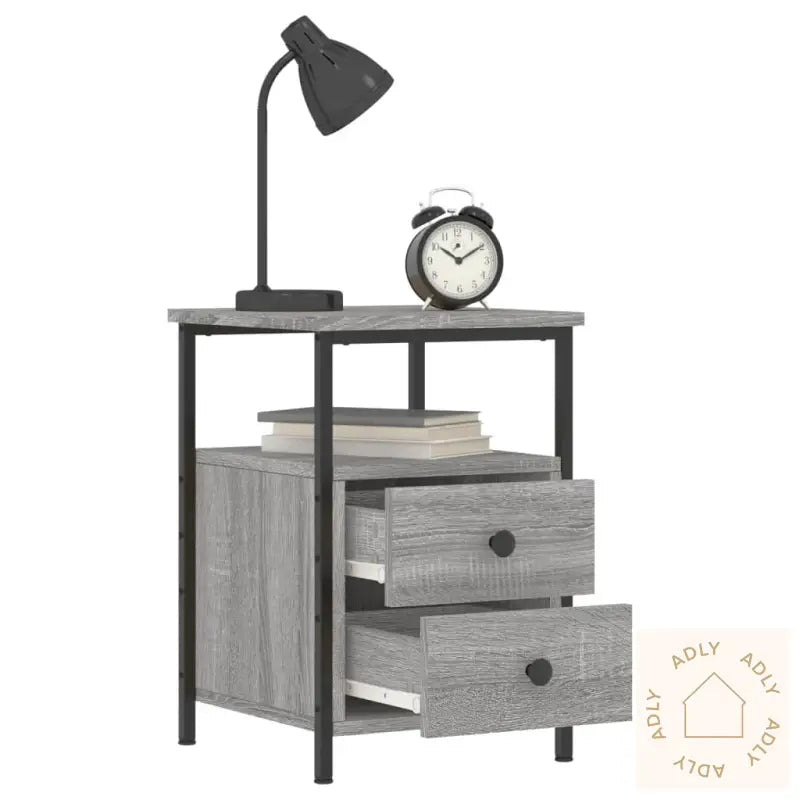 Nattbord Sonoma Eik 34X35,5X50 Cm Konstruert Tre