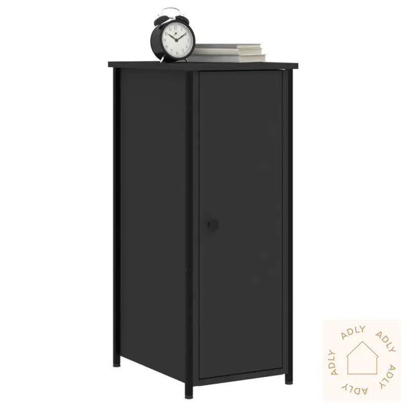 Nattbord 2 Stk Svart 32X42X80 Cm Konstruert Tre