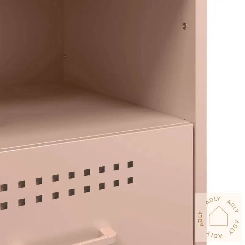 Nattbord 2 Stk Rosa 36X39X50,5 Cm Stål