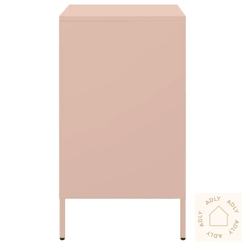 Nattbord Rosa 36X39X68 Cm Stål