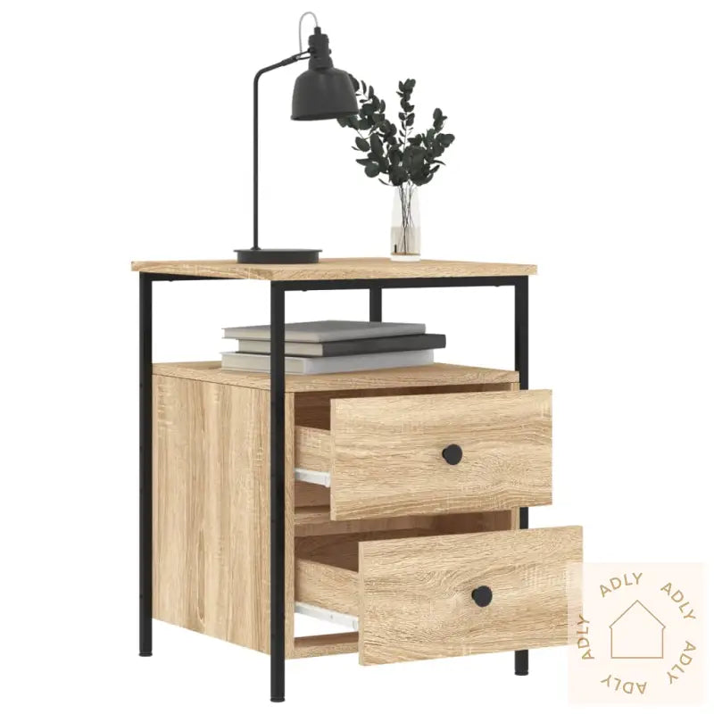 Nattbord Sonoma Eik 44X45X60 Cm Konstruert Tre