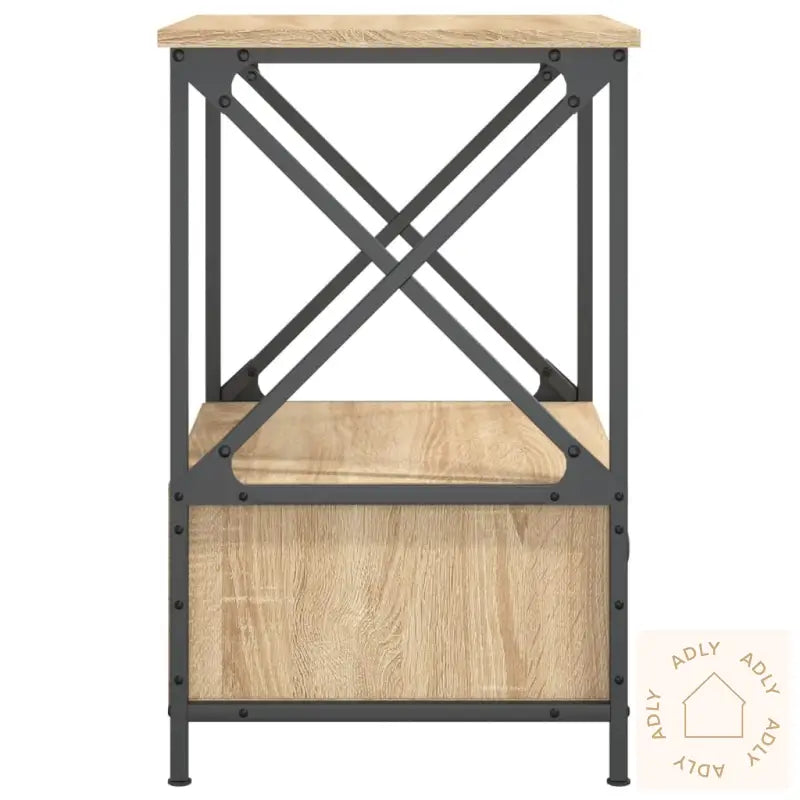 Nattbord 2 Stk Sonoma Eik 50X41X65 Cm Konstruert Tre