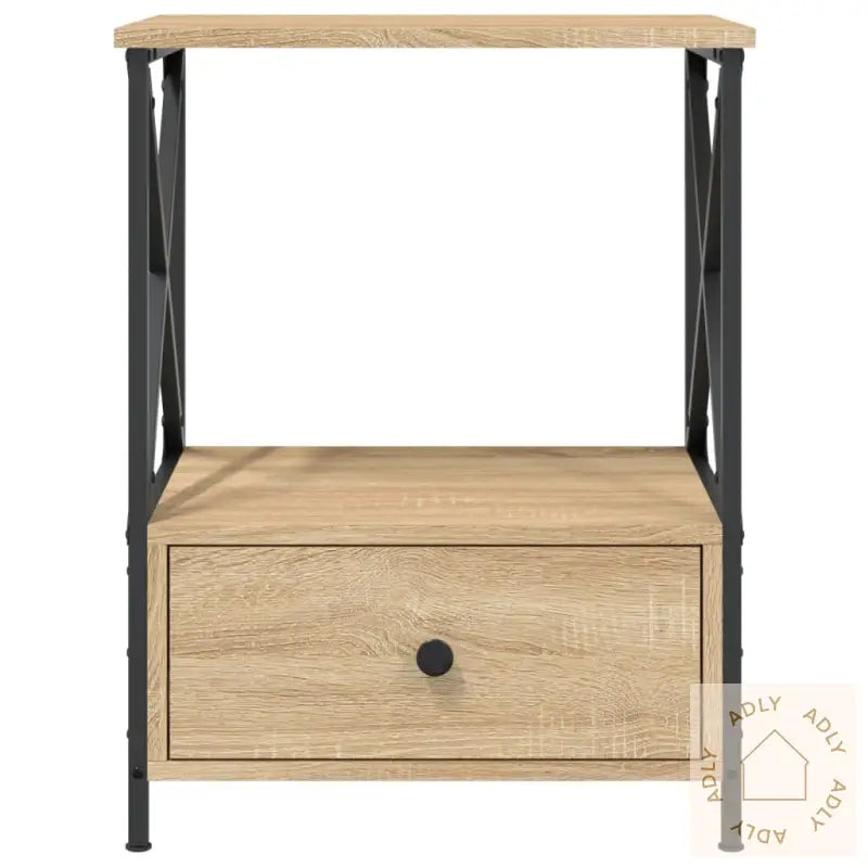 Nattbord 2 Stk Sonoma Eik 50X41X65 Cm Konstruert Tre