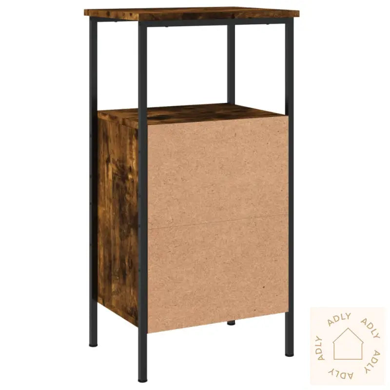 Nattbord 2 Stk Røkt Eik 41X31X80 Cm Konstruert Tre