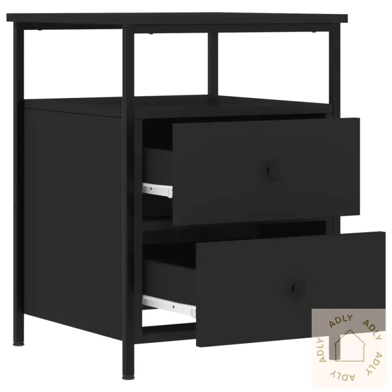 Nattbord Svart 44X45X60 Cm Konstruert Tre