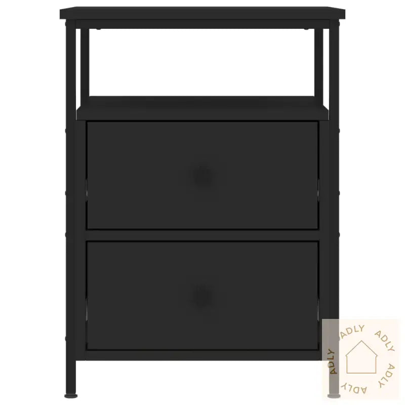 Nattbord Svart 44X45X60 Cm Konstruert Tre