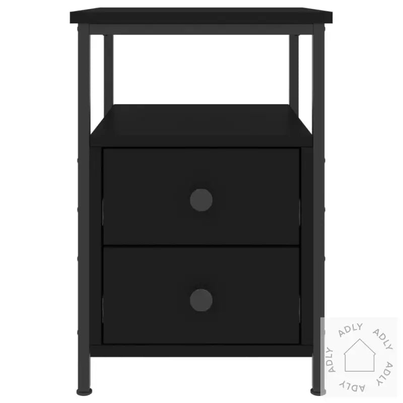 Nattbord Svart 34X35,5X50 Cm Konstruert Tre