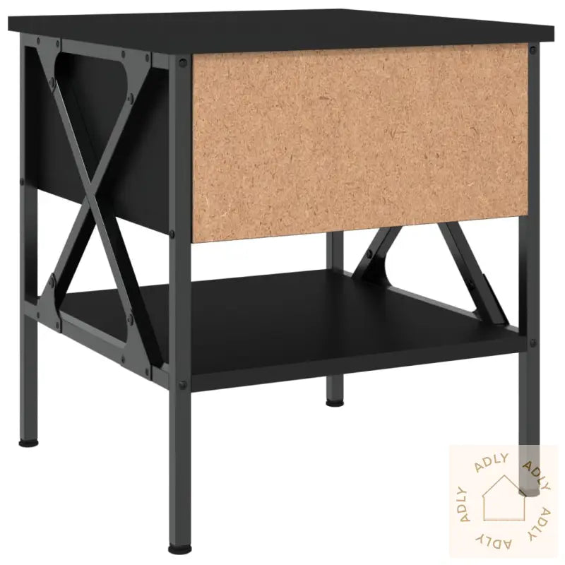 Nattbord Svart 40X42X45 Cm Konstruert Tre