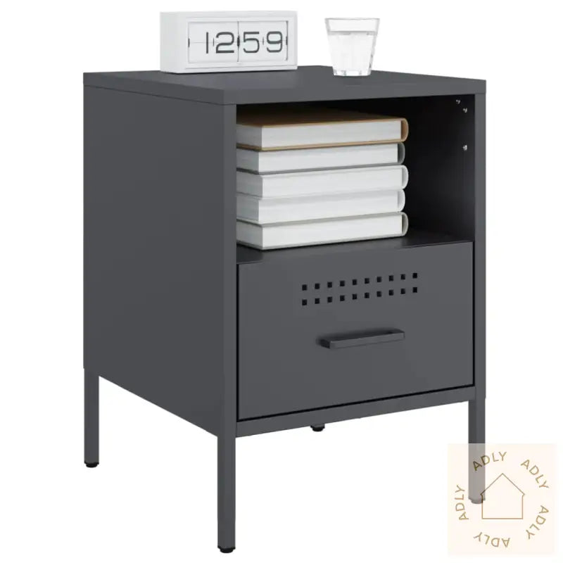 Nattbord Antrasitt 36X39X50,5 Cm Stål