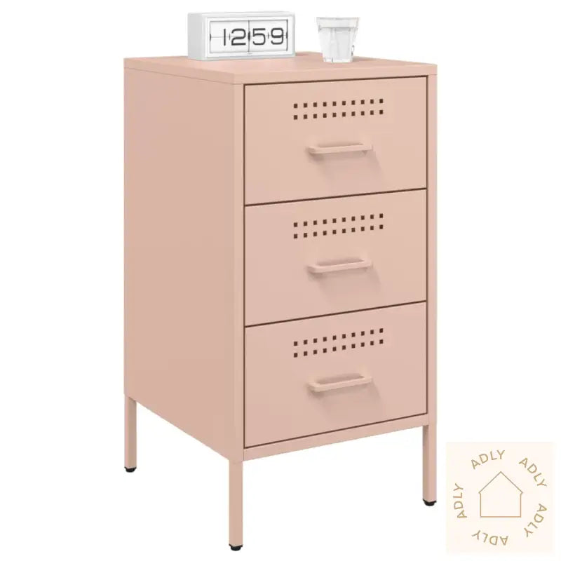 Nattbord Rosa 36X39X68 Cm Stål
