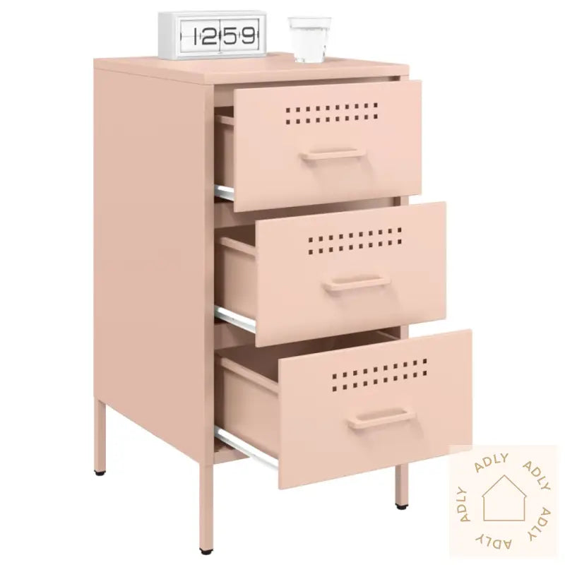 Nattbord Rosa 36X39X68 Cm Stål