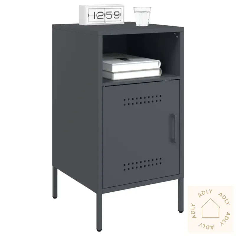 Nattbord Antrasitt 36X39X68 Cm Stål