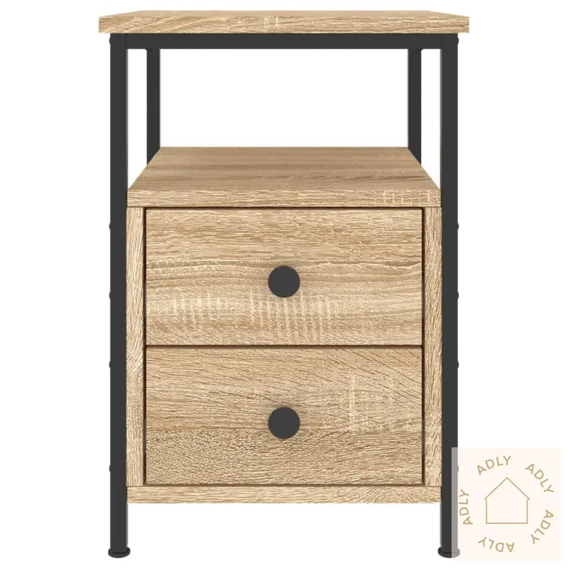 Nattbord Sonoma Eik 34X35,5X50 Cm Konstruert Tre