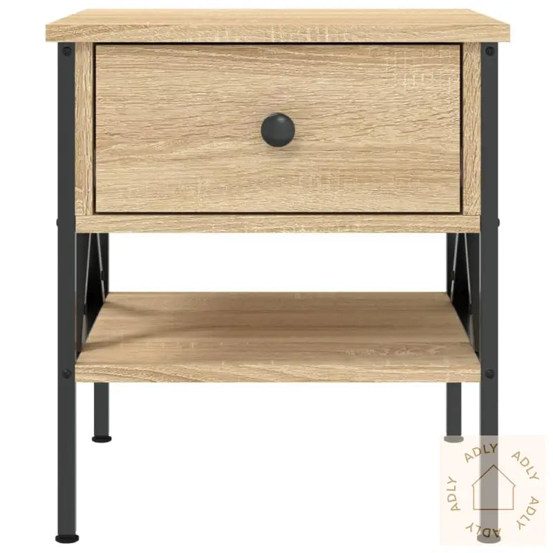 Nattbord 2 Stk Sonoma Eik 40X42X45 Cm Konstruert Tre