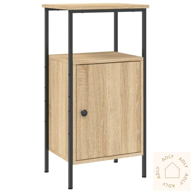 Nattbord 2 Stk Sonoma Eik 41X31X80 Cm Konstruert Tre