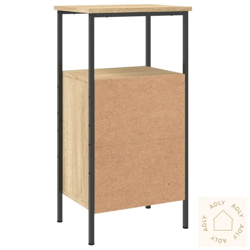 Nattbord 2 Stk Sonoma Eik 41X31X80 Cm Konstruert Tre