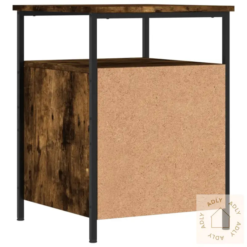 Nattbord Røkt Eik 44X45X60 Cm Konstruert Tre