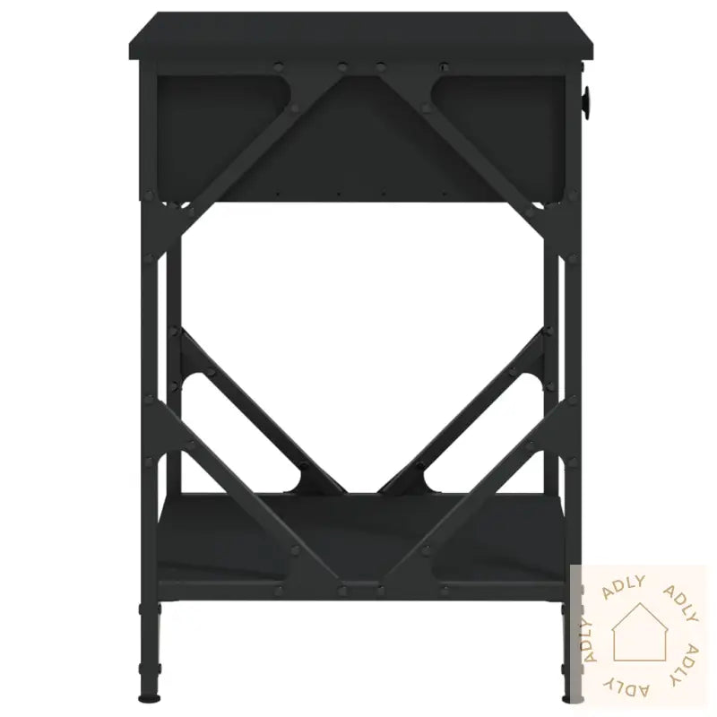 Nattbord Svart 40X42X60 Cm Konstruert Tre