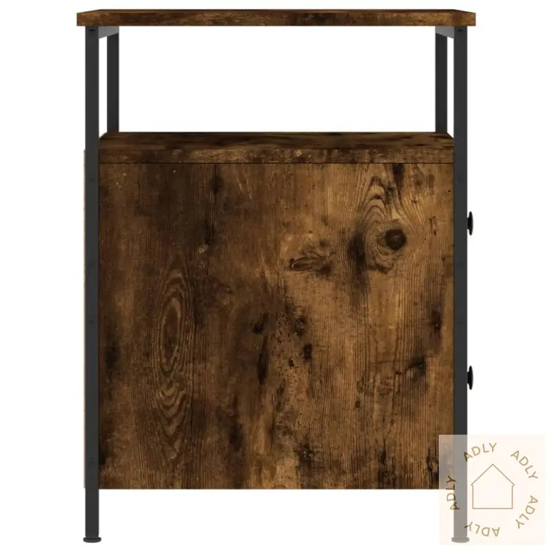 Nattbord Røkt Eik 44X45X60 Cm Konstruert Tre