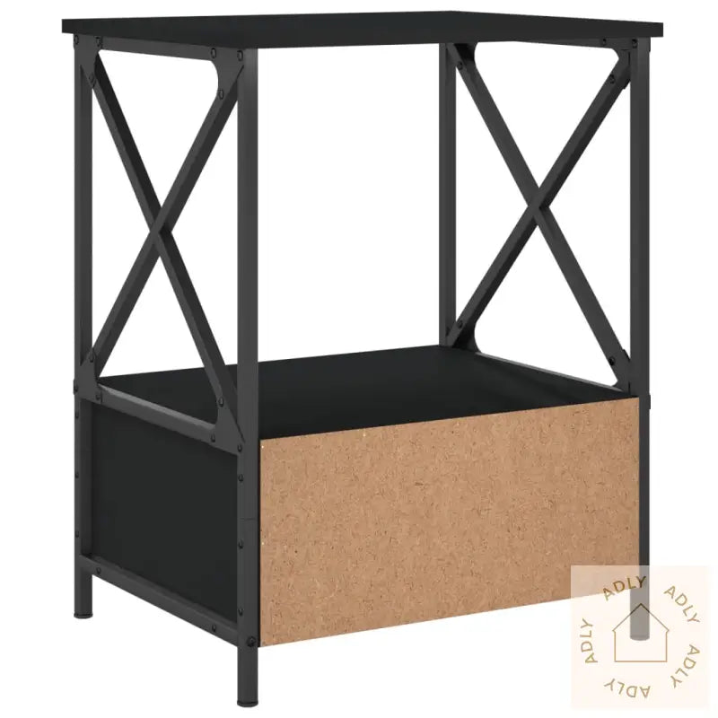 Nattbord 2 Stk Svart 50X41X65 Cm Konstruert Tre