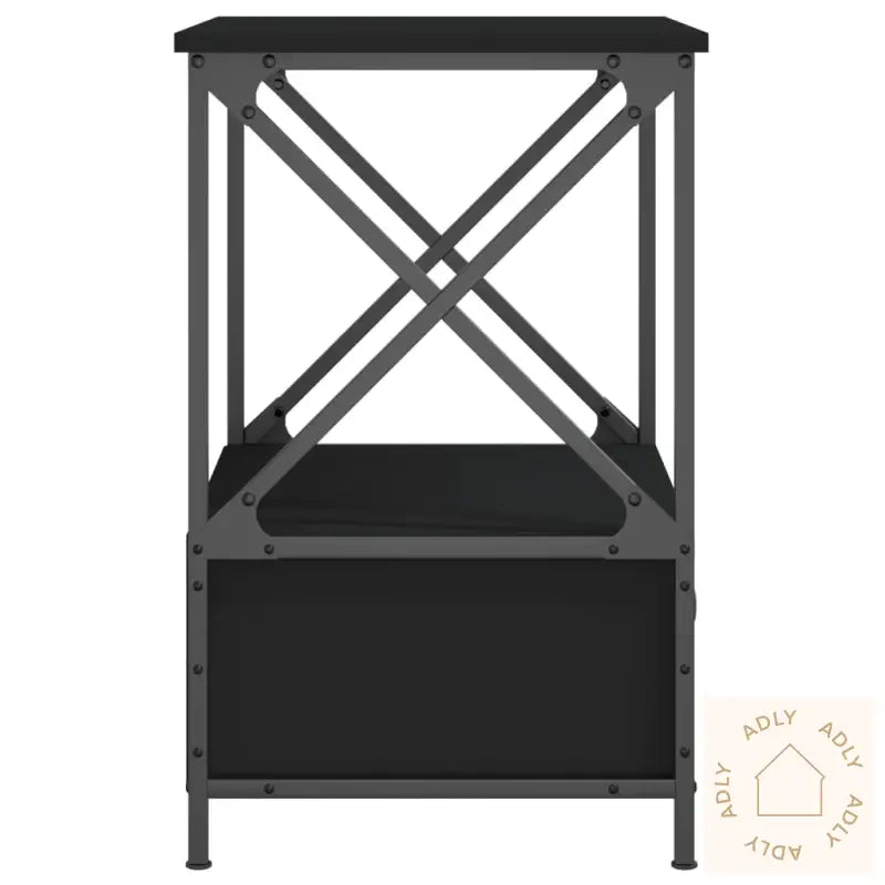 Nattbord 2 Stk Svart 50X41X65 Cm Konstruert Tre