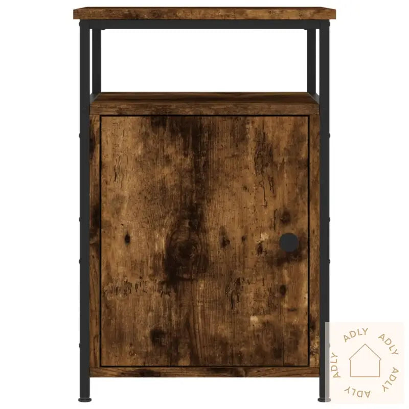 Nattbord Røkt Eik 40X42X60 Cm Konstruert Tre