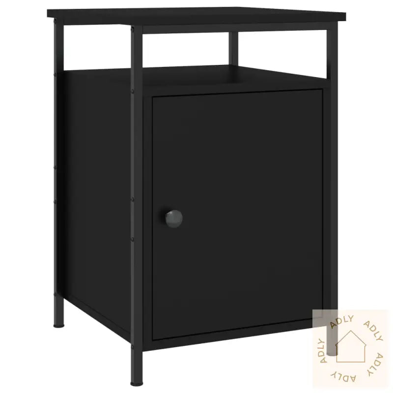 Nattbord 2 Stk Svart 40X42X60 Cm Konstruert Tre