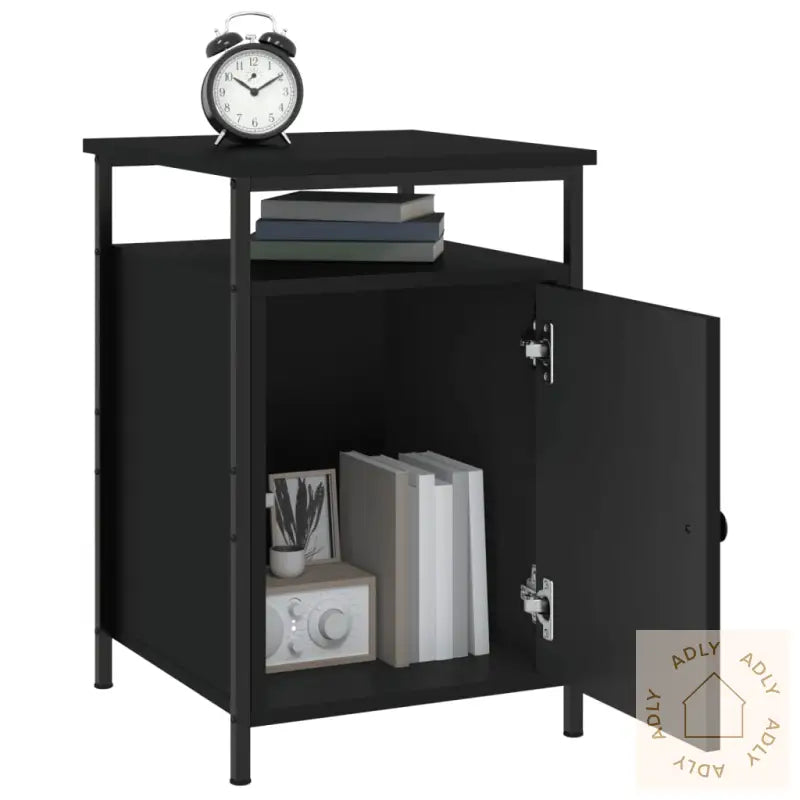 Nattbord 2 Stk Svart 40X42X60 Cm Konstruert Tre