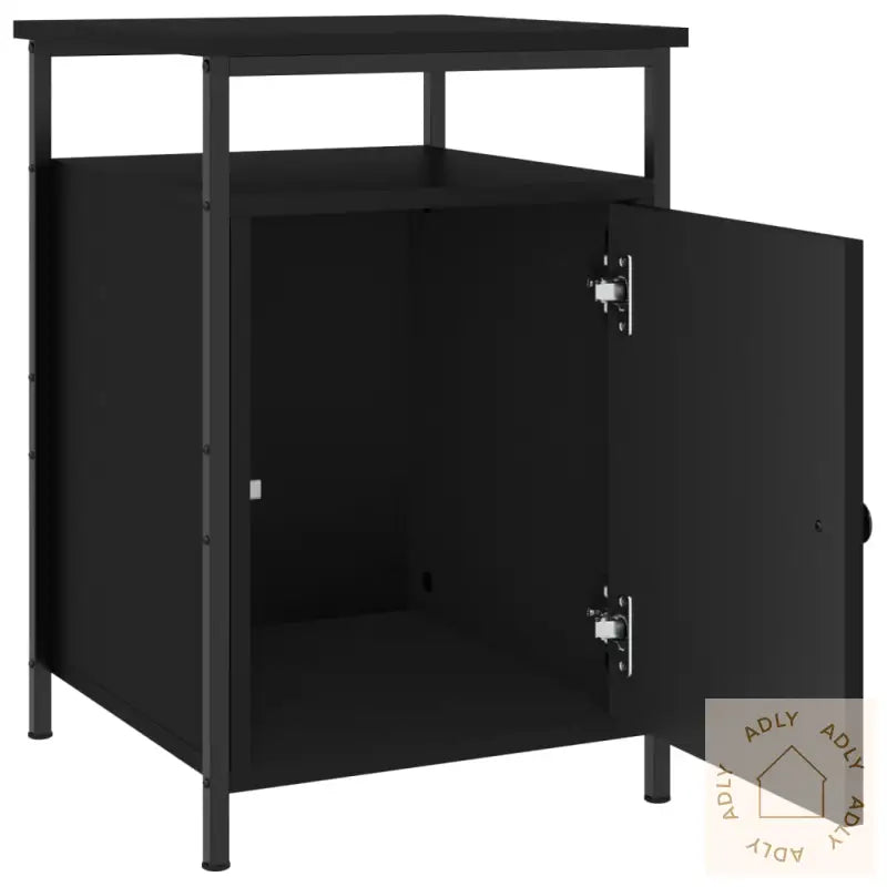 Nattbord 2 Stk Svart 40X42X60 Cm Konstruert Tre