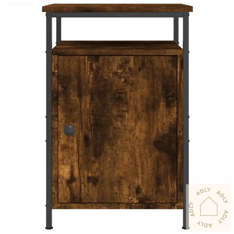 Nattbord Røkt Eik 40X42X60 Cm Konstruert Tre