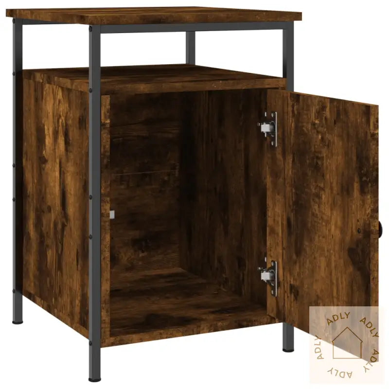 Nattbord Røkt Eik 40X42X60 Cm Konstruert Tre